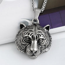 Load image into Gallery viewer, Hip Hop Rock Stainless Steel Jewelry Tiger Head Necklace