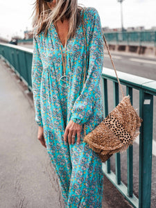 Bohemian Retro Casual Loose Maxi Dress