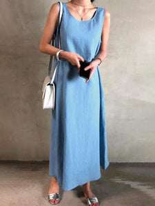 Sleeveless Ankle-Length Casual Dress