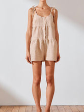 Load image into Gallery viewer, Casual Lace-Up Shorts Jumpsuit