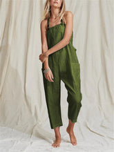 Load image into Gallery viewer, Fashion Solid Color Casual Strap Overalls