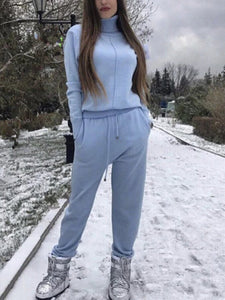 Knitted Turtleneck 2 Pieces Set