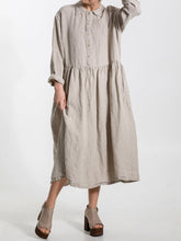 Load image into Gallery viewer, Cotton and Linen Casual Dress