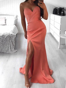 Split Banquet Evening Dress