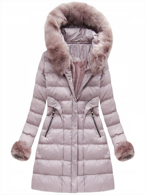 Hooded Solid Color Large Size Warm Coat