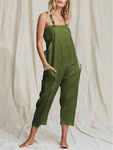 Load image into Gallery viewer, Fashion Solid Color Casual Strap Overalls