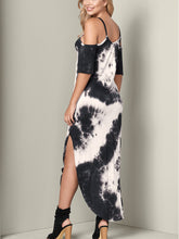 Load image into Gallery viewer, Casual Off-Shoulder Tie-Dye Short Sleeve Dress