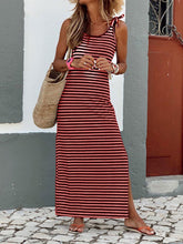 Load image into Gallery viewer, Striped Sling Slim Casual Dress