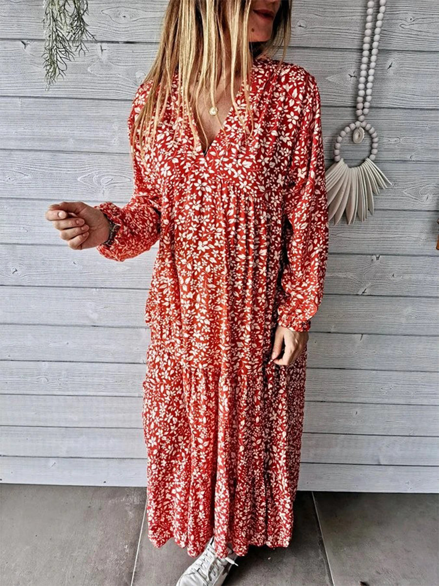 Casual Printed Long Dress