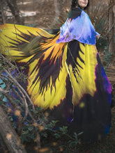 Load image into Gallery viewer, Flowing Cloak Cape With Retro Full Flower Print