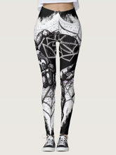 Load image into Gallery viewer, Spider Web Printed Sports Bottom Yoga Pants