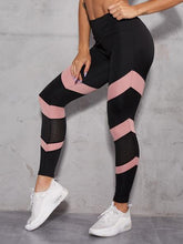 Load image into Gallery viewer, Mesh Patchwork High Waist Yoga Pants