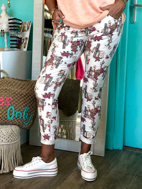 Printed Casual Trousers