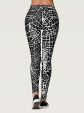 Load image into Gallery viewer, Spider Web Digital Printed Yoga Pants