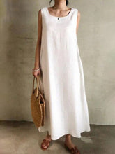 Load image into Gallery viewer, Sleeveless Ankle-Length Casual Dress