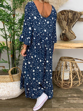 Load image into Gallery viewer, Casual Star Print Loose Dress