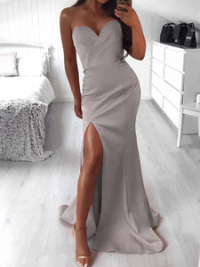 Split Banquet Evening Dress