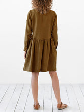 Load image into Gallery viewer, Cotton and Linen Casual Dress