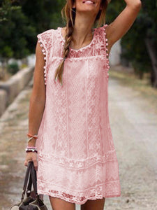 Sleeveless Lace Dress