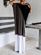 Load image into Gallery viewer, Women Color Block Loose Maxi Dress