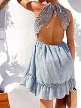 Load image into Gallery viewer, V-neck Lace Halter Dresses