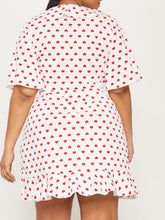 Load image into Gallery viewer, Love Printed V-Neck Mini Dress