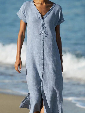 Loose Casual And Comfortable Soft Plain Dress