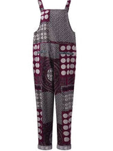 Load image into Gallery viewer, Vintage Sleeveless Polka Dots Printed Square Neck Casual Jumpsuits