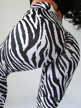 Load image into Gallery viewer, Sexy Zebra Print High Waist Yoga Pants