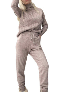 Pullover Knitted Long Sleeve Suit