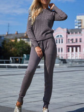 Load image into Gallery viewer, Long Sleeve Striped Sweater Set