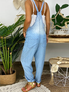 Casual Loose Comfort Loose Polka Dot Jumpsuit