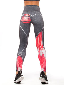 Personalized Zip Printed High Waist Sports Yoga Leggings