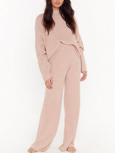 Knitted Loose Two-piece Suit
