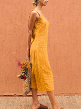 Load image into Gallery viewer, Fashion Casual Sling Plain Lace-Up Halter Jumpsuit