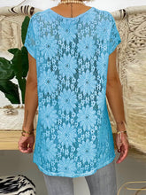 Load image into Gallery viewer, Loose Casual Short Sleeve Lace Top