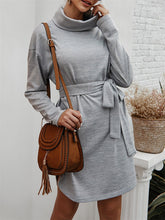 Load image into Gallery viewer, Casual loose base versatile long-sleeved sweater dress