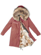 Load image into Gallery viewer, Hooded Large Size Warm Coat