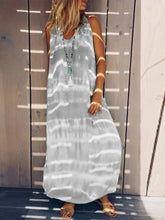 Load image into Gallery viewer, V-Neck Sleeveless Casual Dress