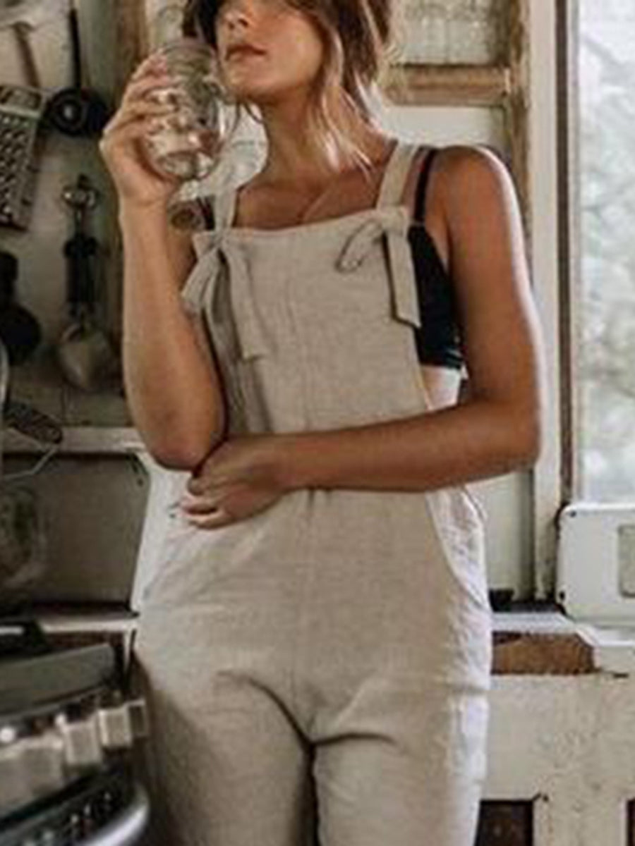 Cotton and Linen Jumpsuit