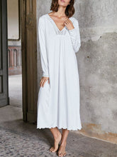 Load image into Gallery viewer, Beach Loose Long-Sleeved V-Neck Casual Dress