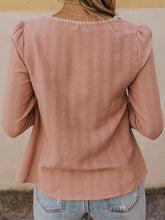 Load image into Gallery viewer, Pink Casual Long Sleeve Buttoned Shirts &amp; Tops