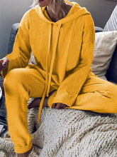 Load image into Gallery viewer, Hooded Knit Two-piece Suit