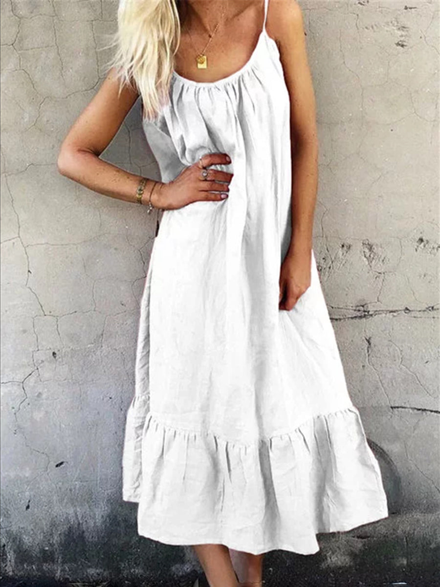 Casual Cotton Linen Dress