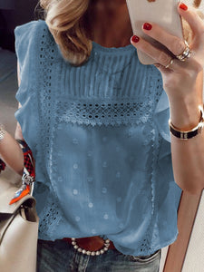 Sleeveless Shirt Lace Sweet Top