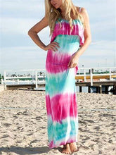 Load image into Gallery viewer, Bohemian Casual Loose Tie Dye Camisole Dress