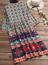 Load image into Gallery viewer, Bohemian Floral Print Dress