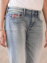 Load image into Gallery viewer, Printed Denim Trousers