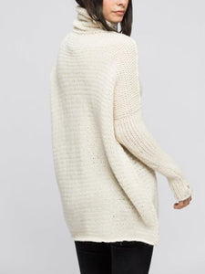 High Neck Knit Coat