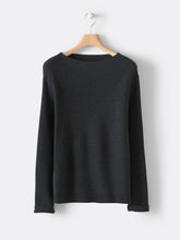 Load image into Gallery viewer, Boat Neck Casual Knitted Sweater